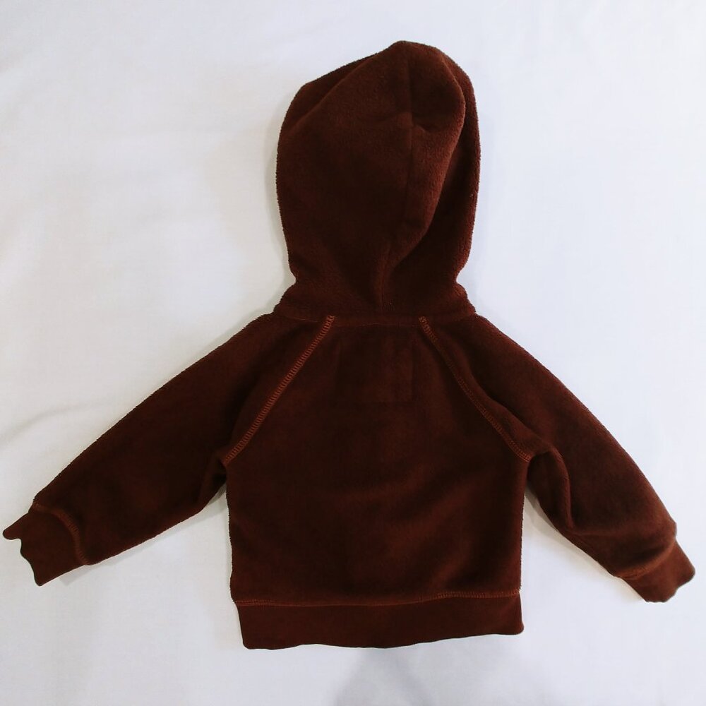 Gap Fleece Embroidered Logo Heart Zip-Up Hoodie 18-24 Months - Picture 3 of 6